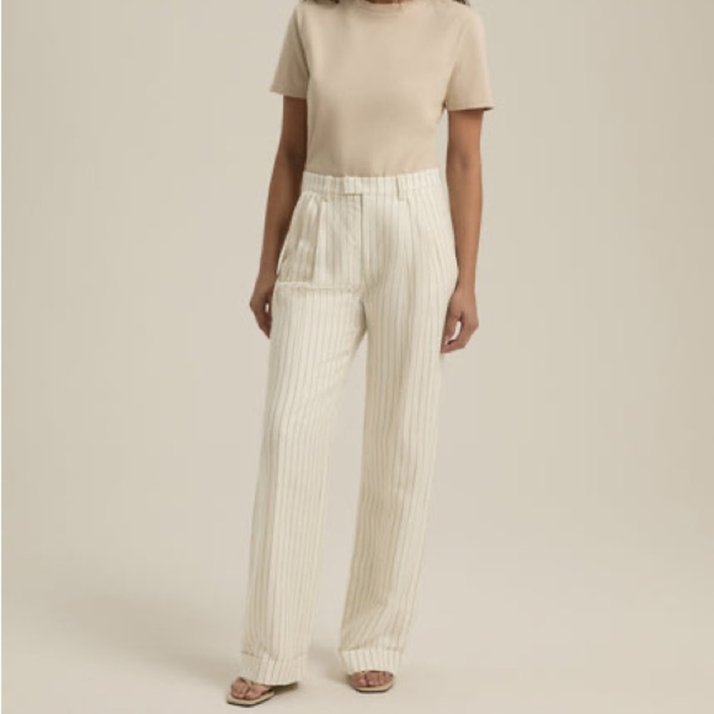 Favorite Daughter Paige Pant in Emerald Stripe